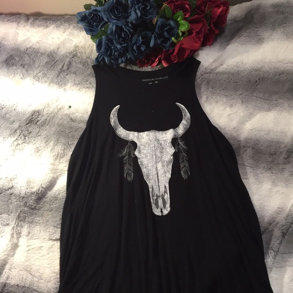 Women’s black tank top - Picture 2 of 5